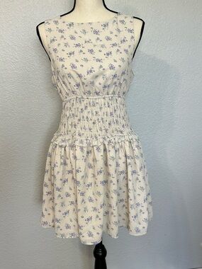 Princess Polly Dress Women Size 6 Ditsy Floral Mini Smocked Cottagecore Coquette